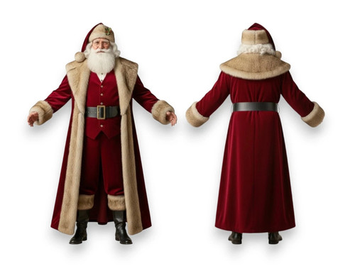 Costume babbo natale deluxe - babbo,