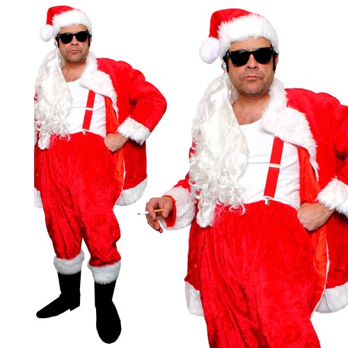 Costume babbo natale deluxe - costume,
