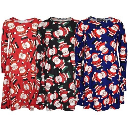 Abito swing babbo natale - a,